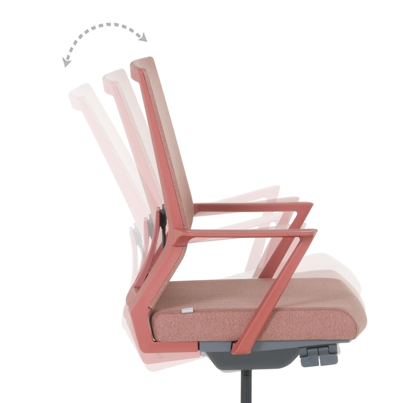 Офис стол Carmen Klawer червен